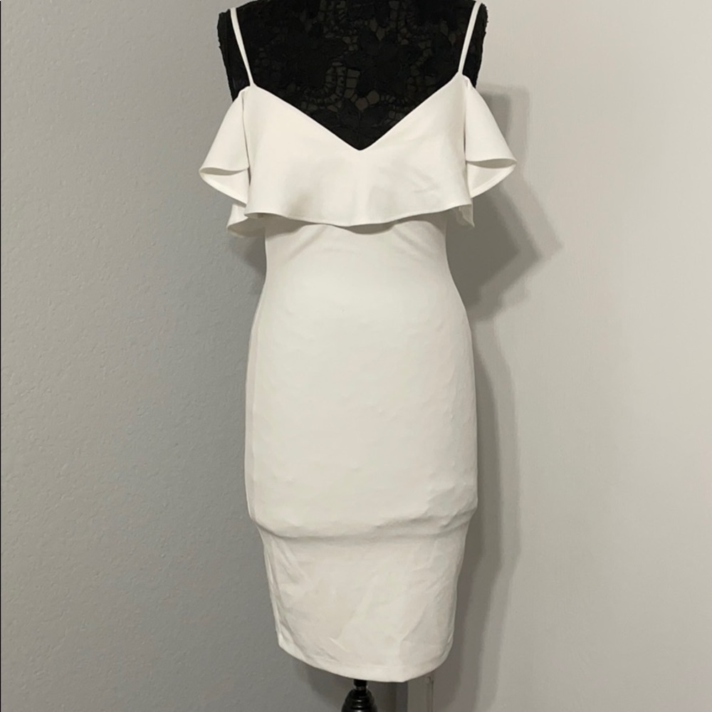White fitted dress